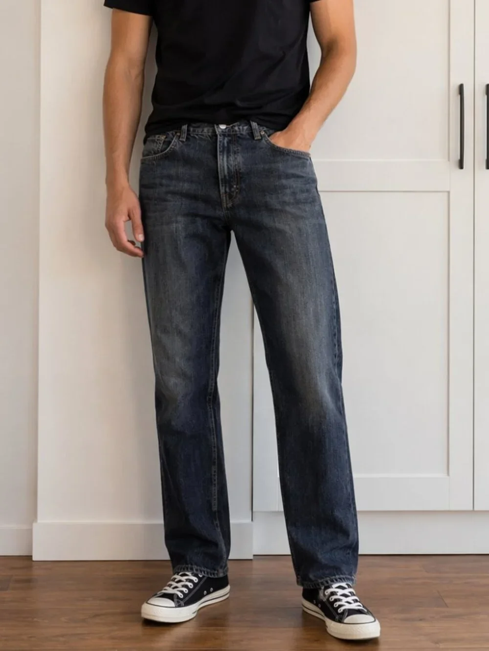 Banana Republic Relaxed Fit Blue Jeans 100% Cotton Straight Leg | 35x34